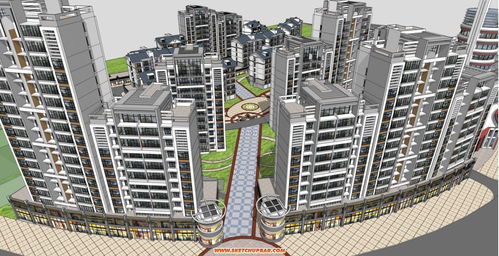 非居住房地產租賃 基于SketchUp模型庫的住宅小區規劃設計應用探索